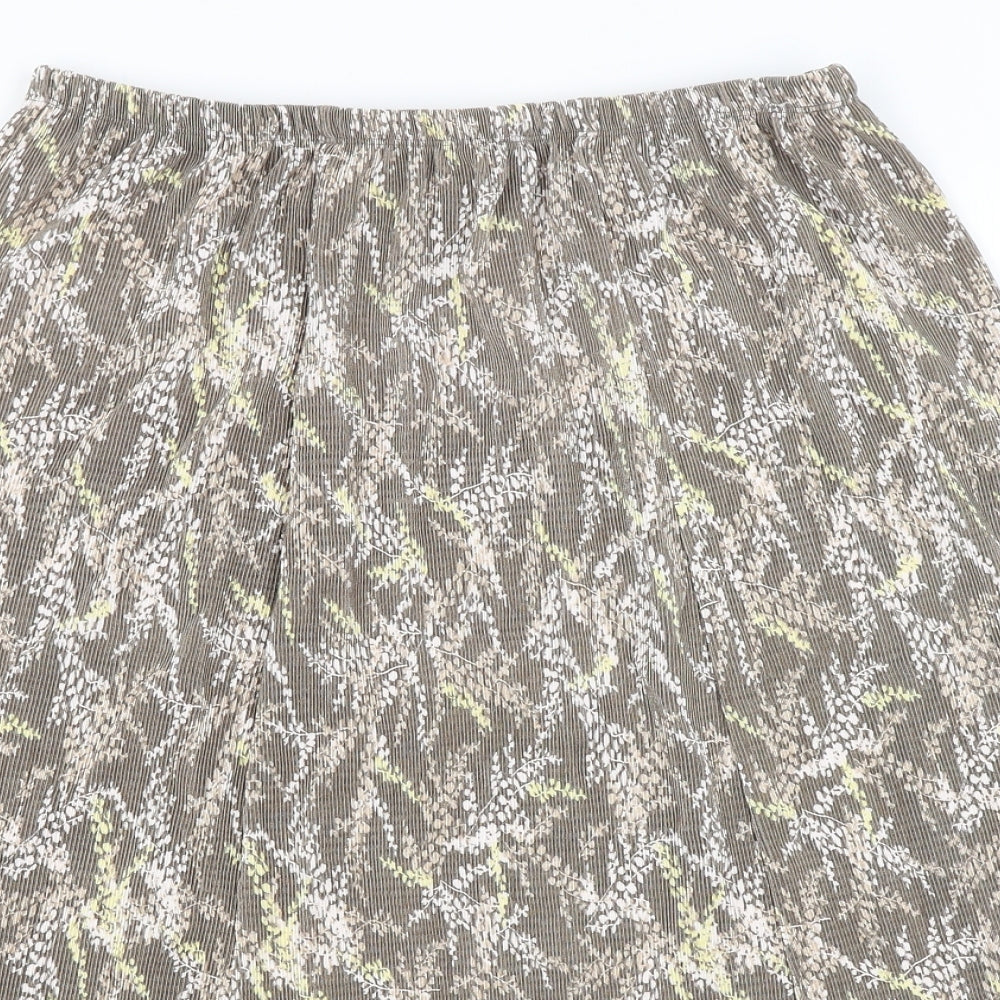 Profile Womens Green Floral  A-Line Skirt Size 18