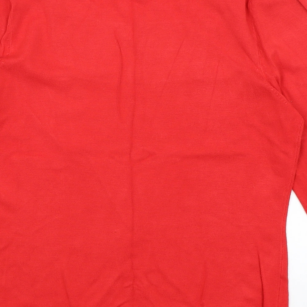 HIJKLM Womens Red   Pullover Jumper Size L