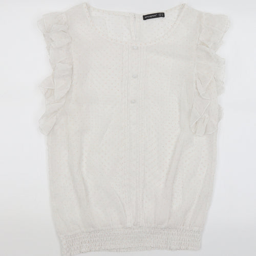 Atmosphere Womens White   Basic Blouse Size 14