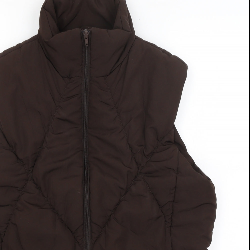TU Womens Brown   Gilet Coat Size 18