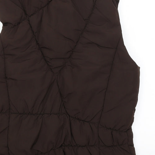 TU Womens Brown   Gilet Coat Size 18