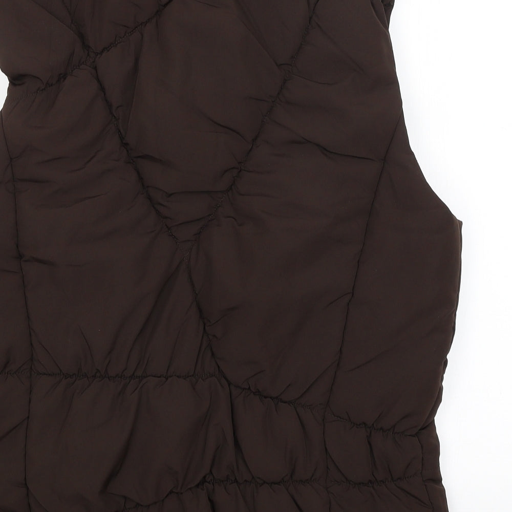 TU Womens Brown   Gilet Coat Size 18