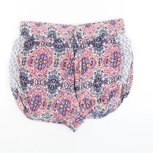 Atmosphere Womens White Paisley  Hot Pants Shorts Size 4