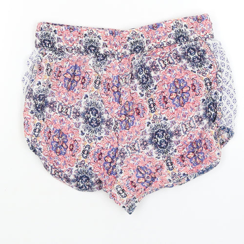 Atmosphere Womens White Paisley  Hot Pants Shorts Size 4