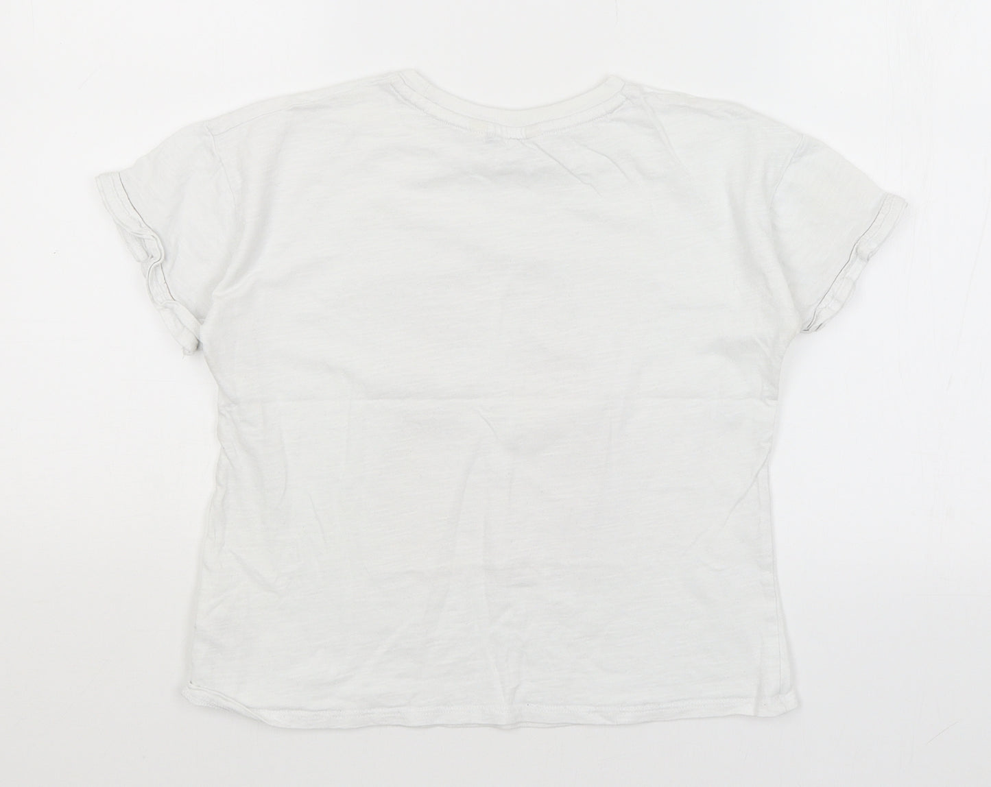 George Girls White   Basic T-Shirt Size 10-11 Years