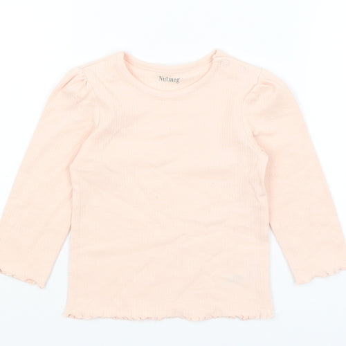 Nutmeg Baby Pink   Basic T-Shirt Size 12-18 Months