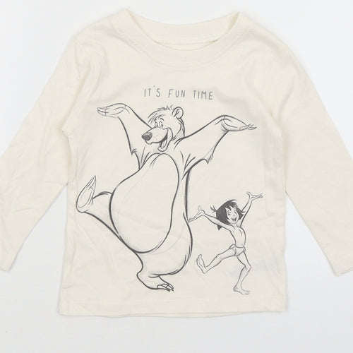 Disney Baby Baby Ivory   Basic T-Shirt Size 9-12 Months  - Jungle Book