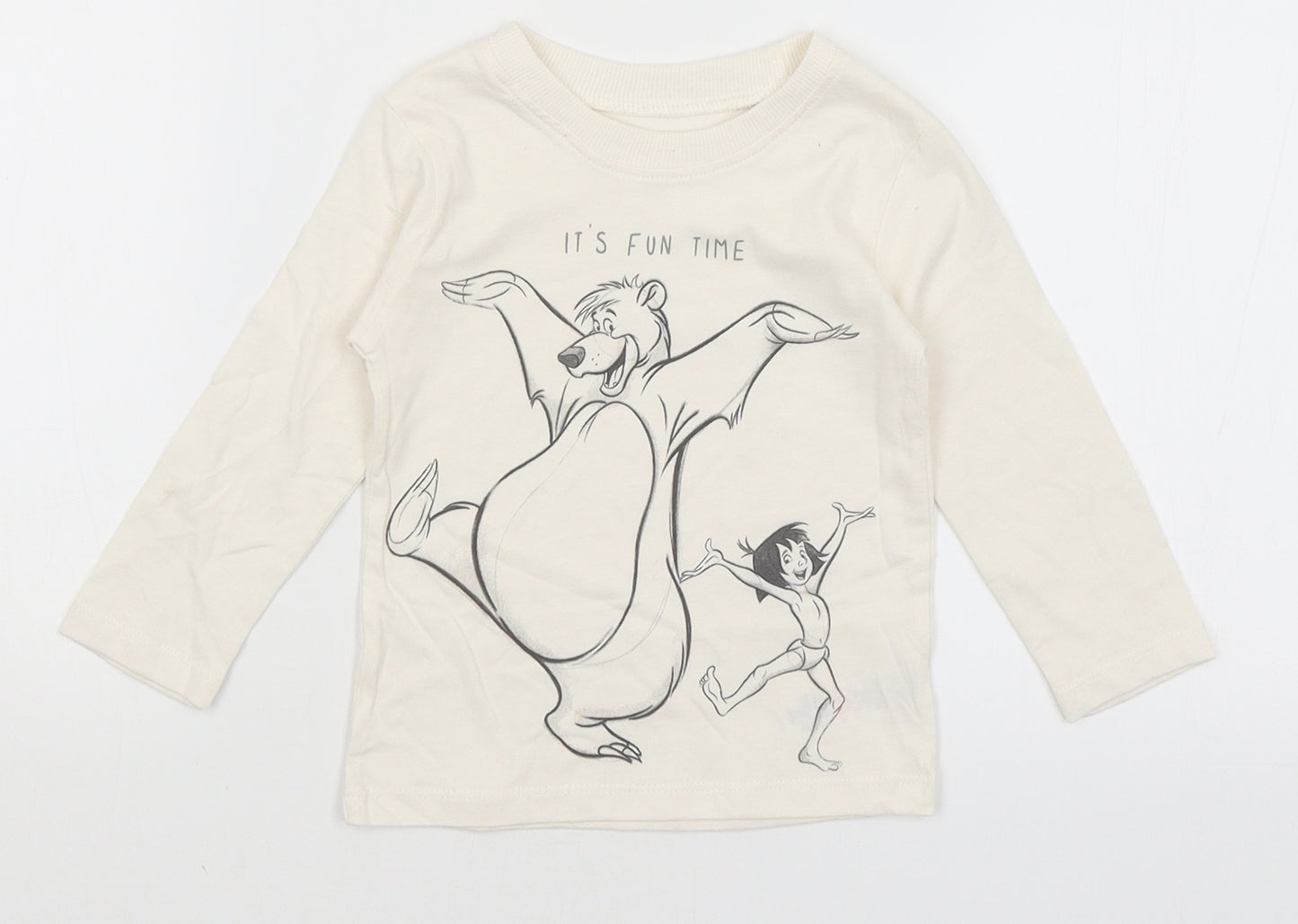 Disney Baby Baby Ivory   Basic T-Shirt Size 9-12 Months  - Jungle Book