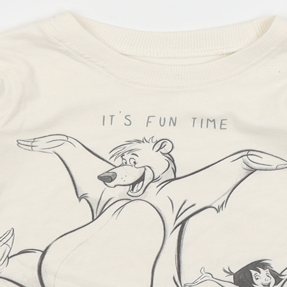 Disney Baby Baby Ivory   Basic T-Shirt Size 9-12 Months  - Jungle Book
