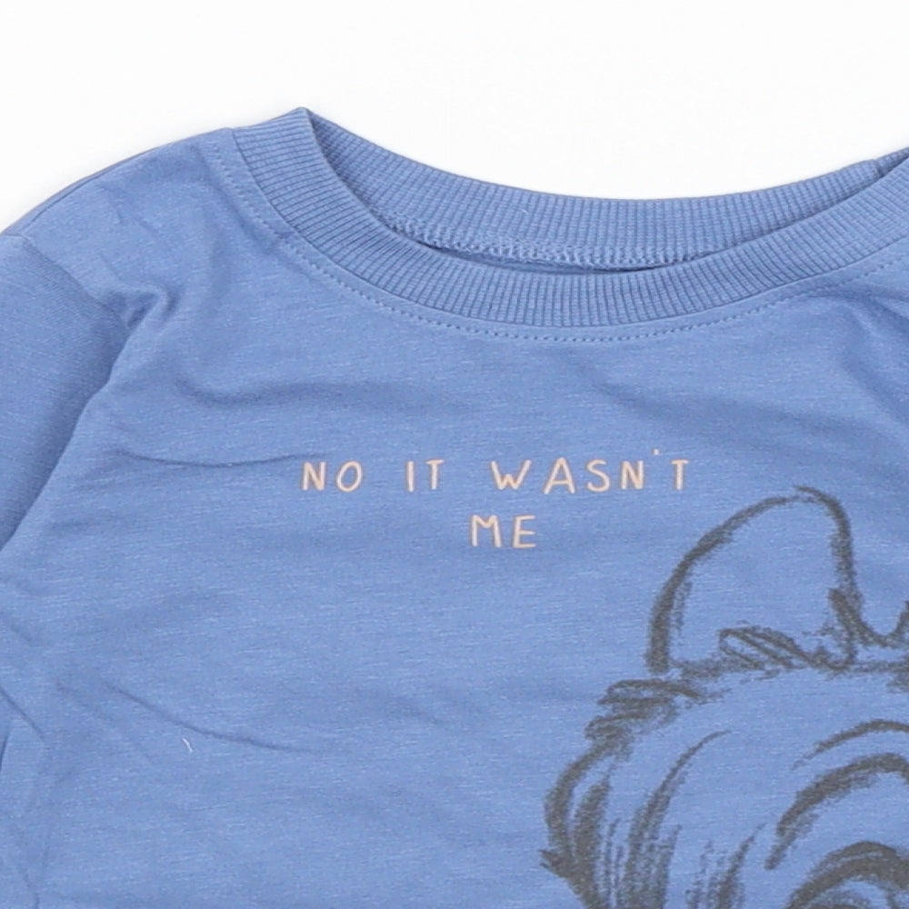 Disney Baby Baby Blue   Basic T-Shirt Size 9-12 Months  - Bambi