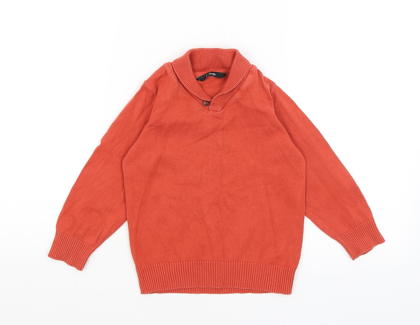 George Boys Orange   Pullover Jumper Size 2-3 Years