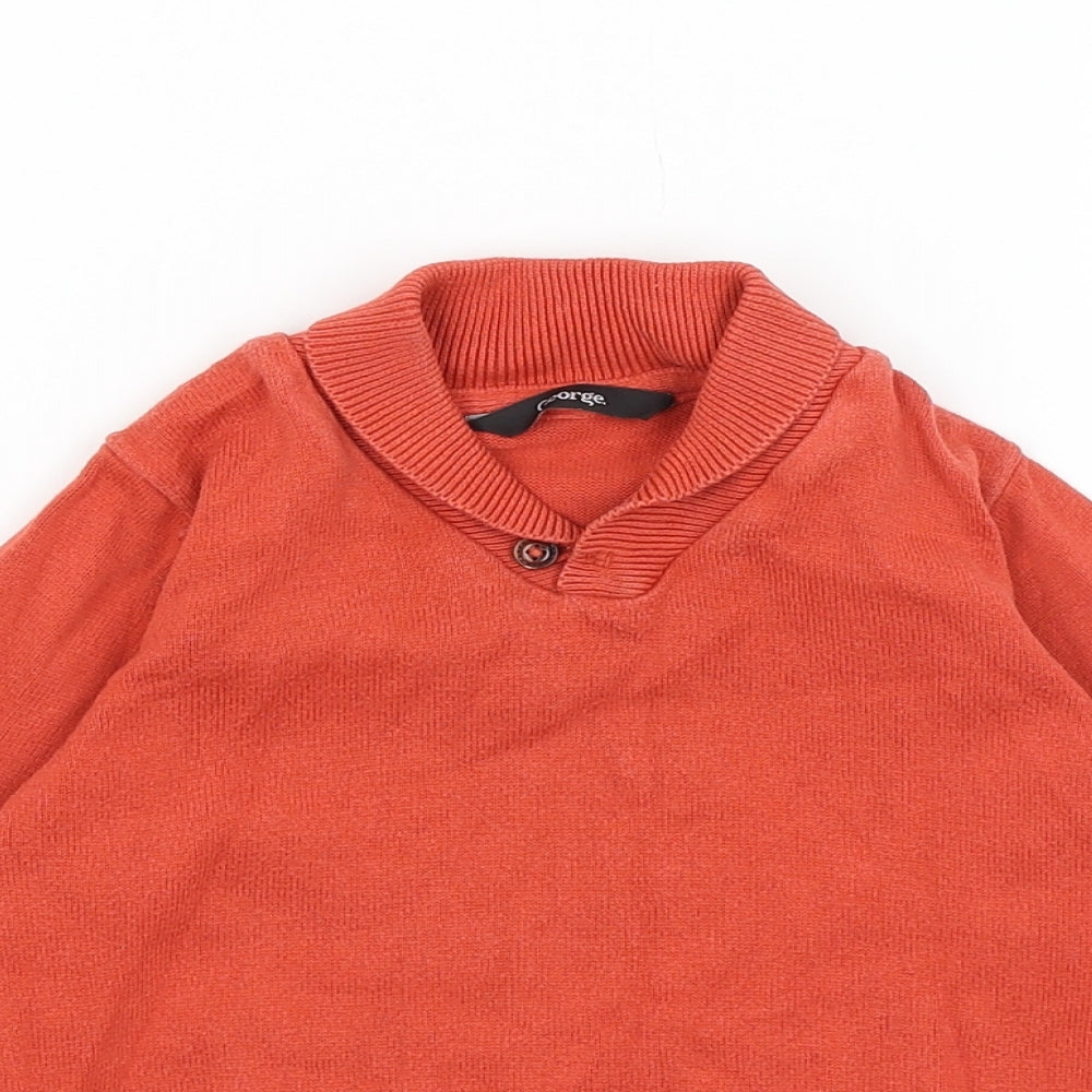 George Boys Orange   Pullover Jumper Size 2-3 Years