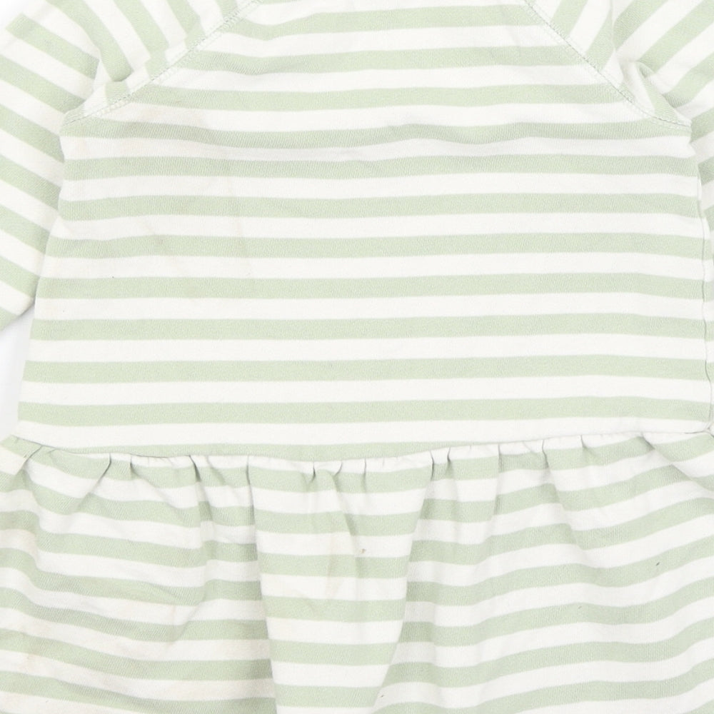 NEXT Baby Green Striped  Jumper Dress  Size 18-24 Months