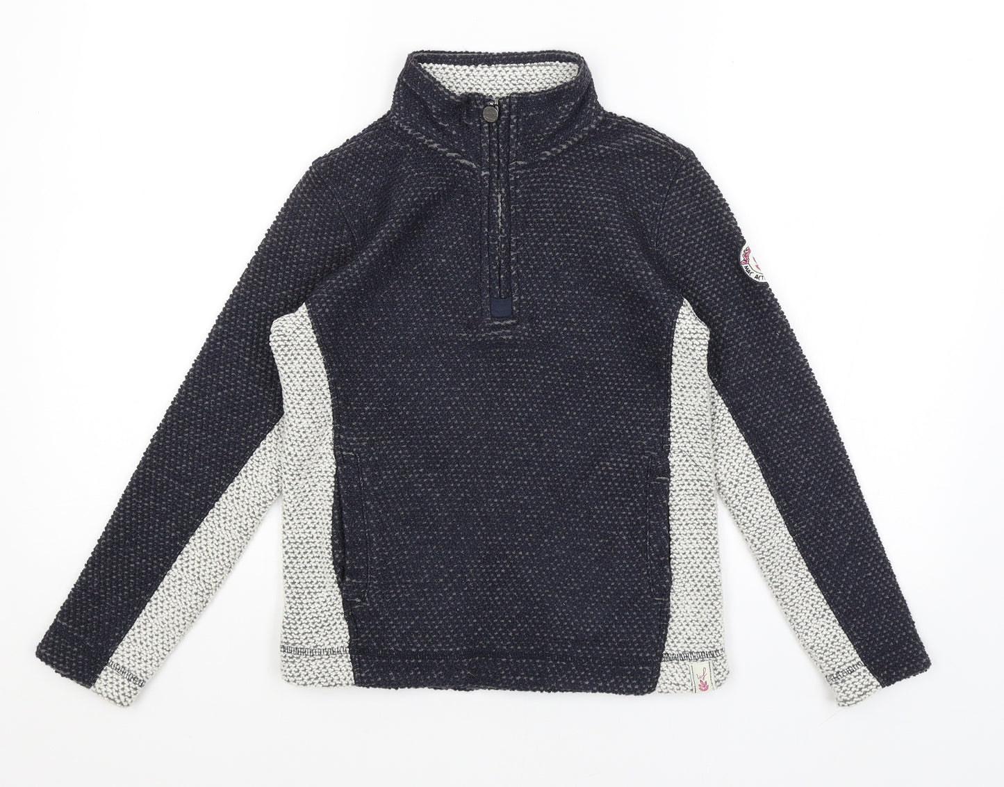 Weird Fish Boys Blue   Pullover Jumper Size 9-10 Years