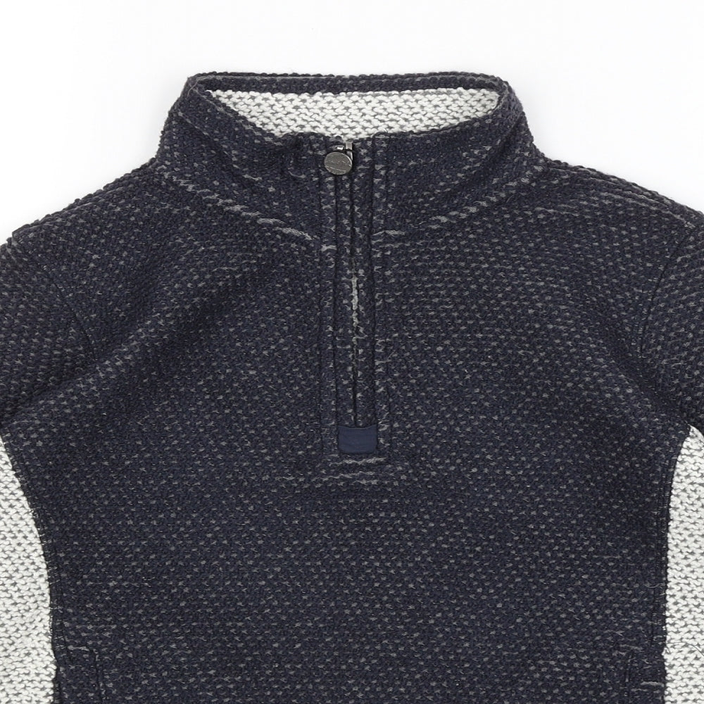 Weird Fish Boys Blue   Pullover Jumper Size 9-10 Years