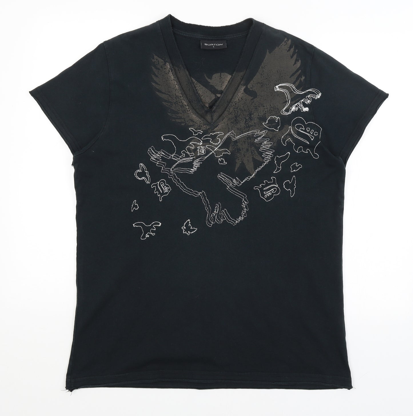 Burton Mens Black    T-Shirt Size L