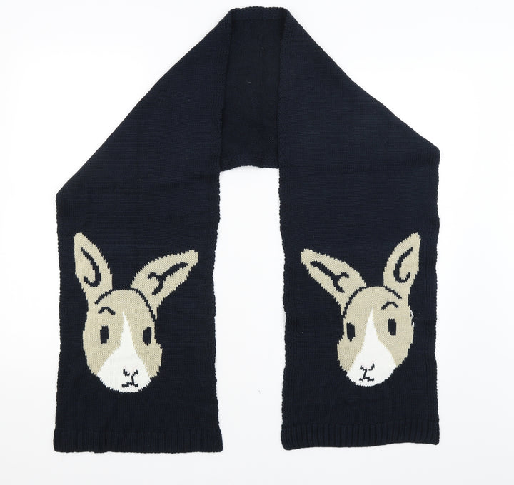 Preworn Womens Blue Scarf - Rabbits
