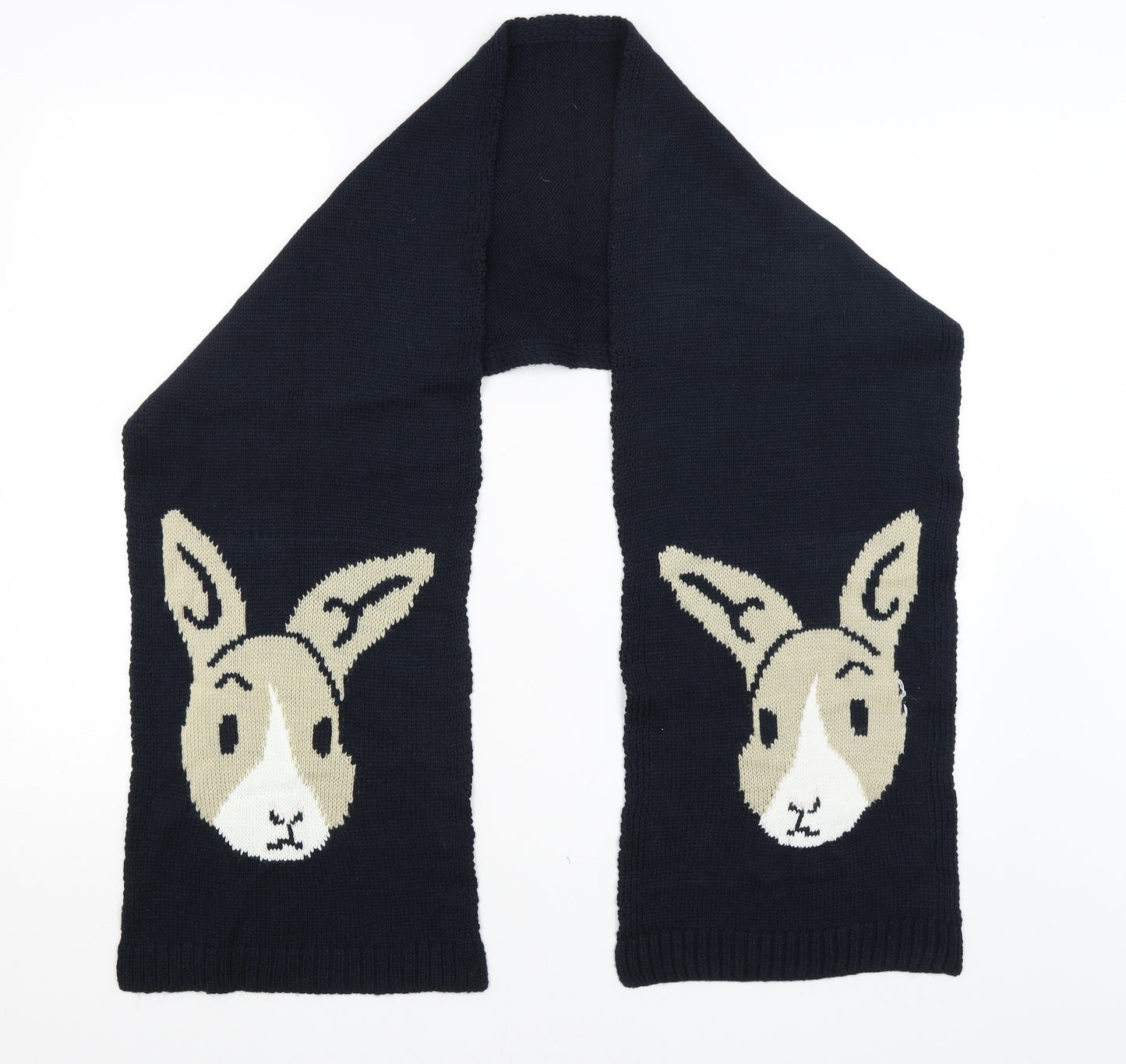 Preworn Womens Blue    Scarf   - Rabbits