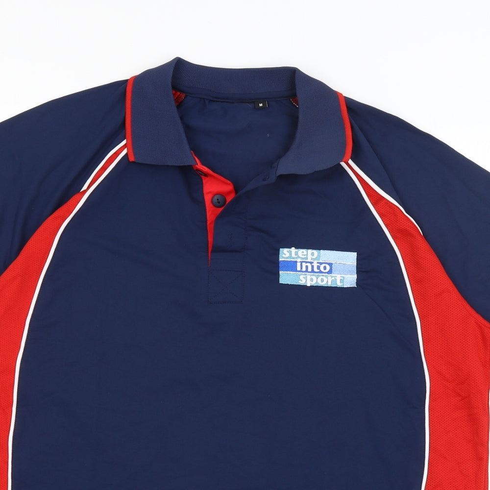 Munshini Mens Blue   Basic T-Shirt Size M  - Sports Leader