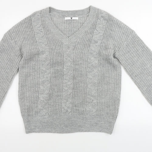 Very Womens Grey   Pullover Jumper Size 10