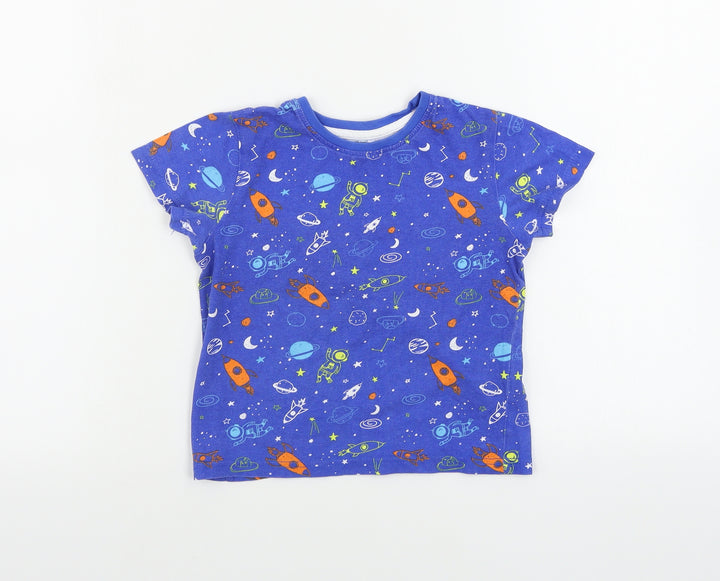 Pep&co Girls Blue Basic T-Shirt Size 4-5 Years