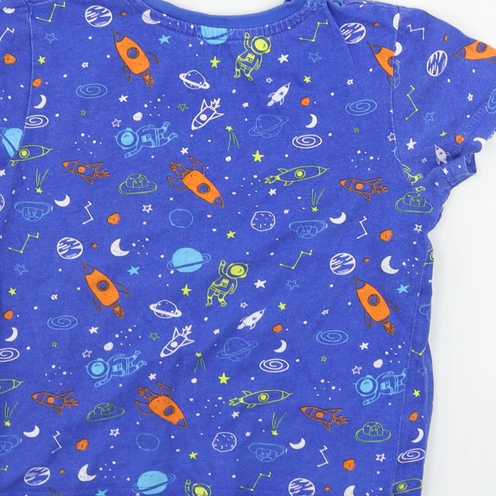 Pep&co      Girls Blue   Basic T-Shirt Size 4-5 Years