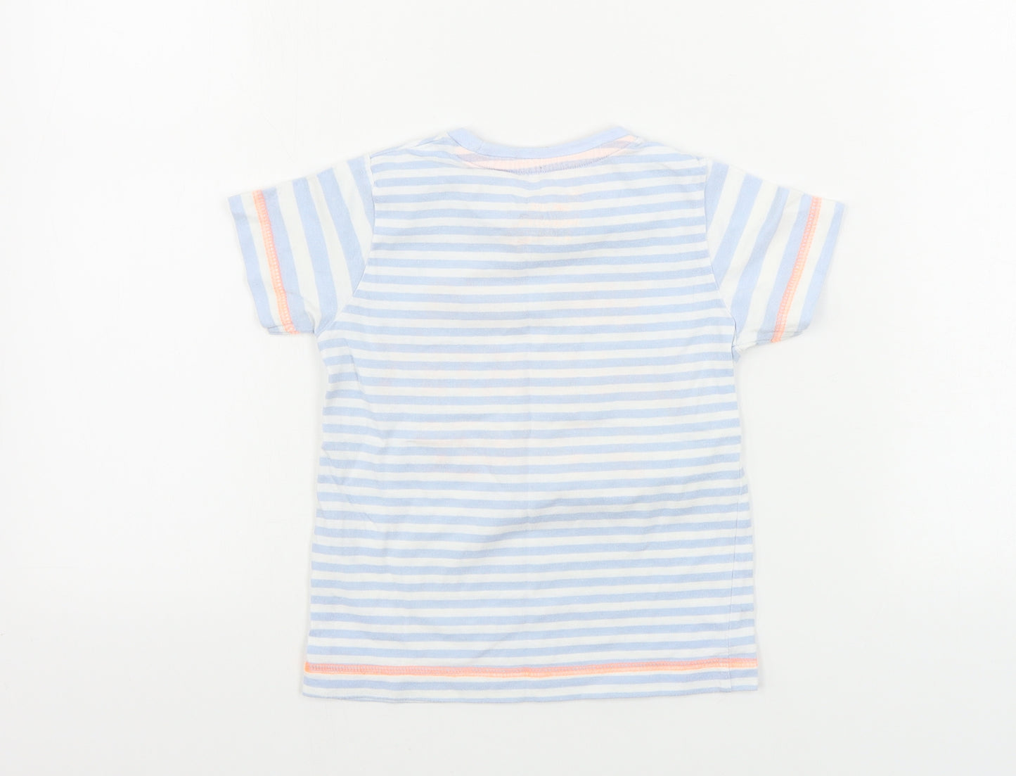 Preworn  Boys Blue Striped  Camisole T-Shirt Size 18-24 Months