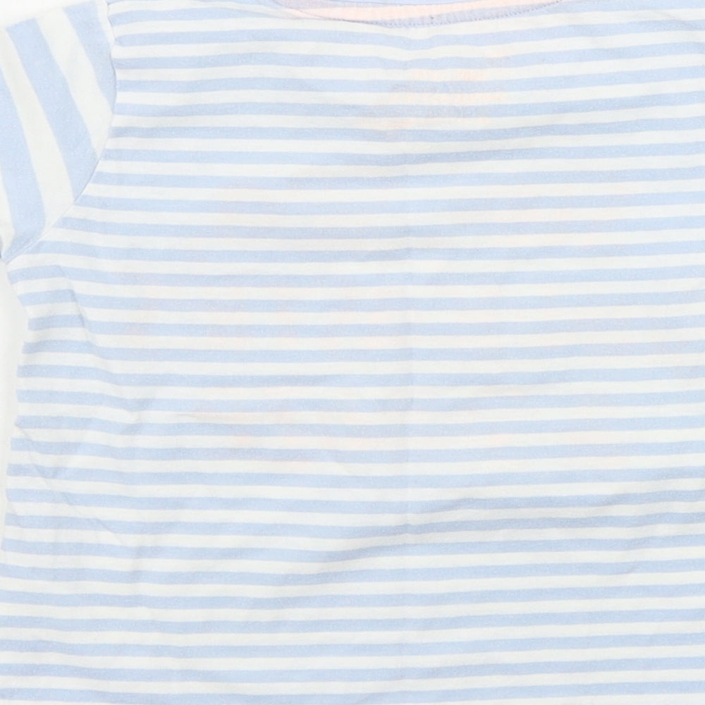 Preworn  Boys Blue Striped  Camisole T-Shirt Size 18-24 Months