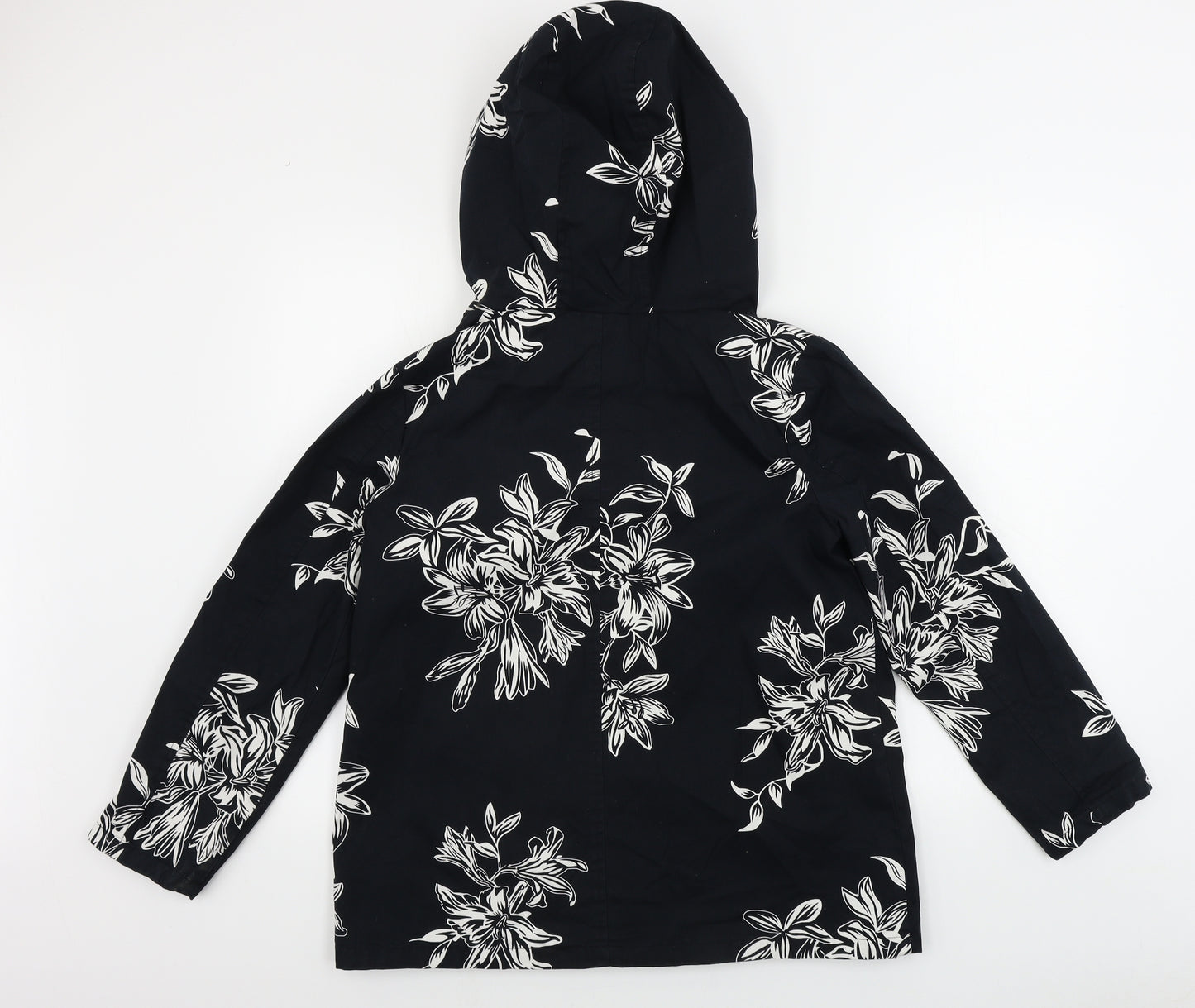 M&Co Womens Blue Floral  Jacket Coat Size 10