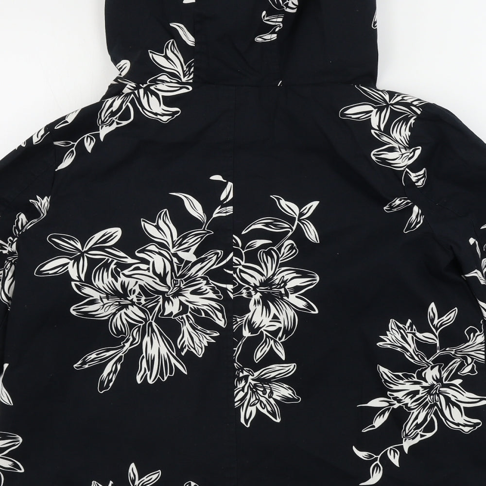 M&Co Womens Blue Floral  Jacket Coat Size 10