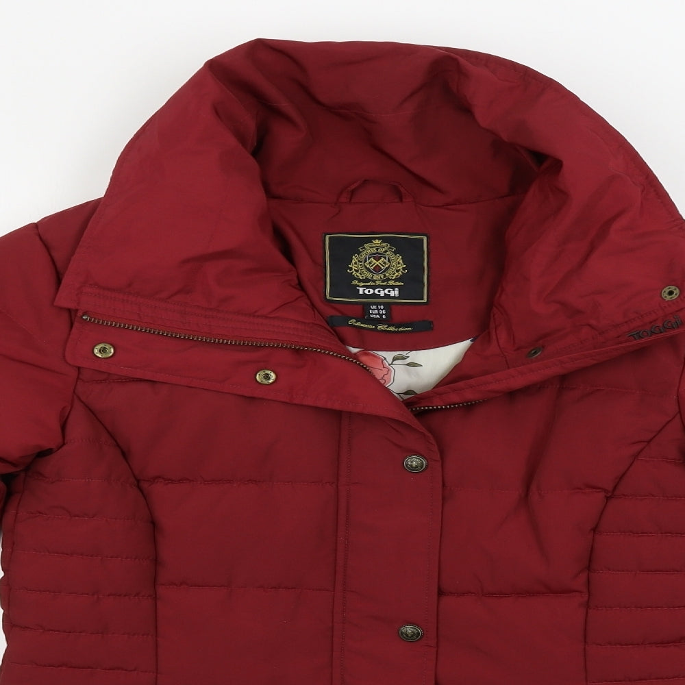 Toggi  Womens Red   Jacket Coat Size 10