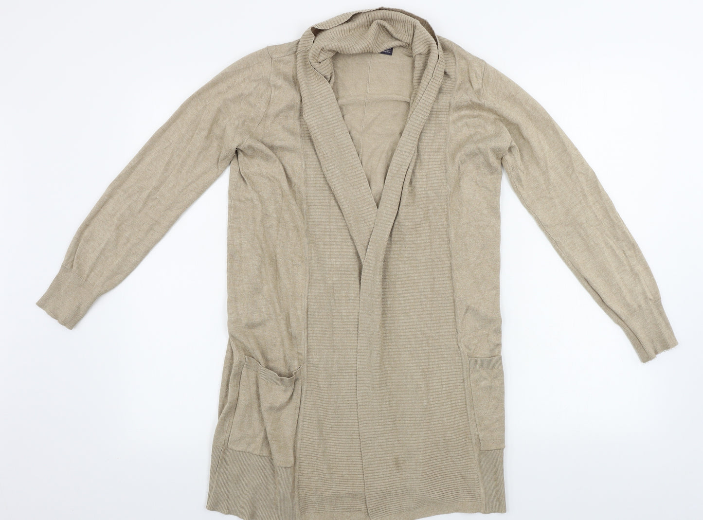 Marks and Spencer   Womens Beige   Cardigan Jumper Size XS
