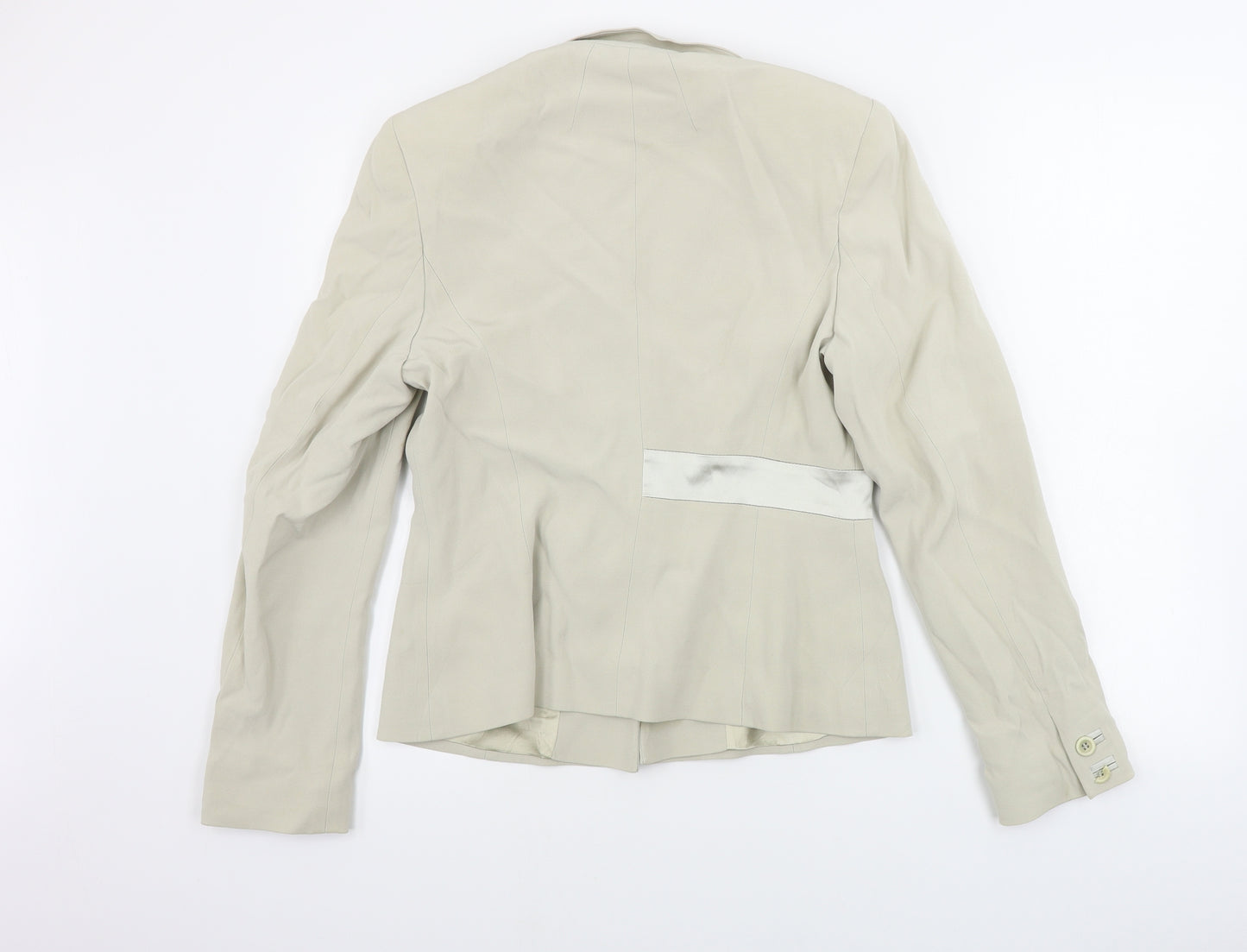 press&bastyan  Womens Beige   Jacket Blazer Size 14