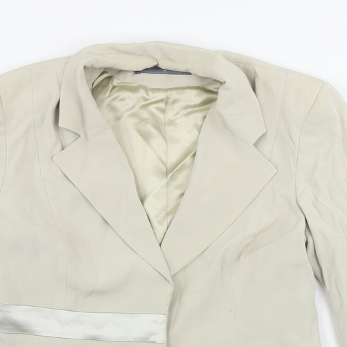 press&bastyan  Womens Beige   Jacket Blazer Size 14