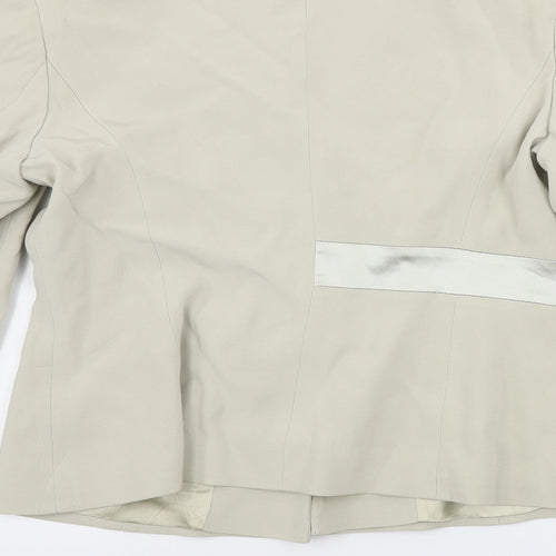 press&bastyan  Womens Beige   Jacket Blazer Size 14