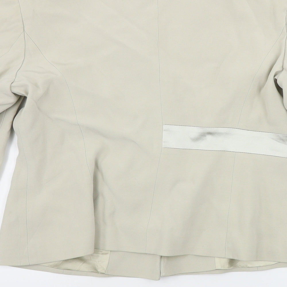 press&bastyan  Womens Beige   Jacket Blazer Size 14