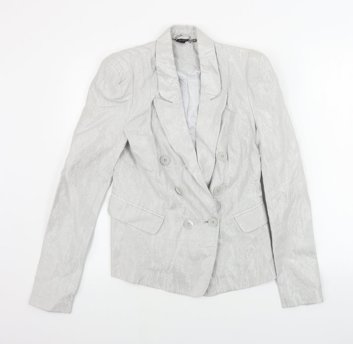 Full Circle Womens Grey Jacket Blazer Size 12