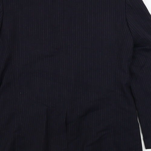 antich collection Mens Blue Striped  Jacket Blazer Size 38