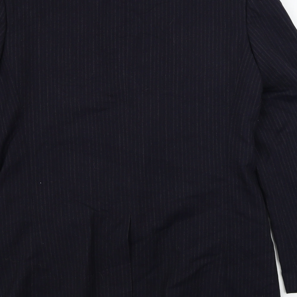 antich collection Mens Blue Striped  Jacket Blazer Size 38