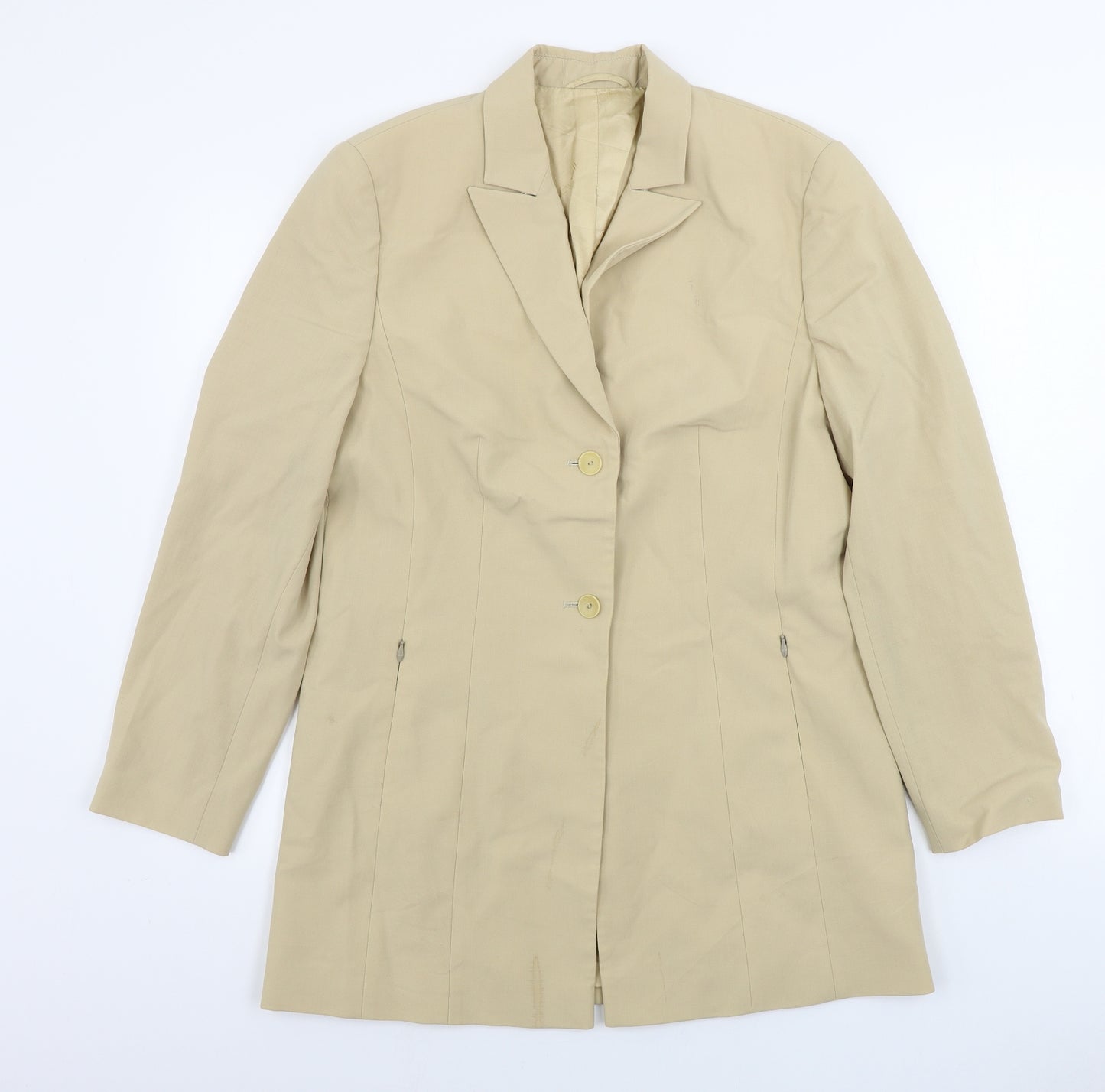 Yarell  Womens Beige   Jacket Blazer Size 12