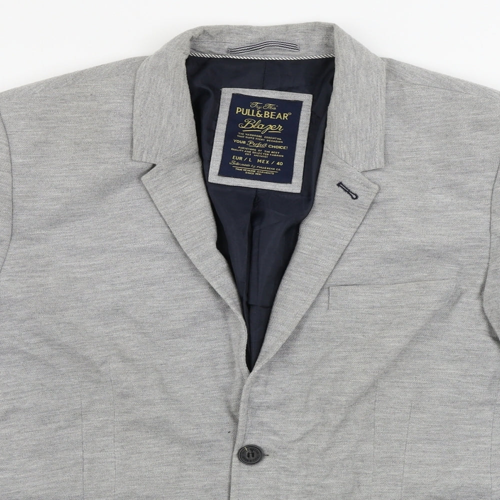 Pull&Bear  Mens Grey   Jacket Blazer Size L