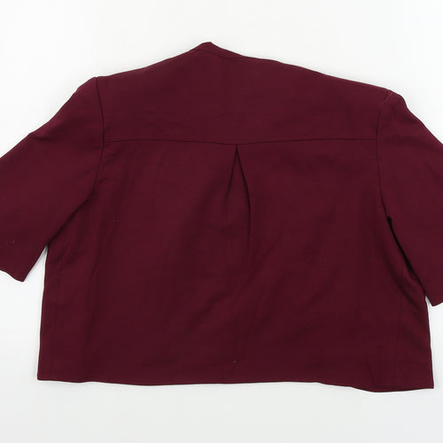 Solo  Womens Purple   Jacket Blazer Size 14