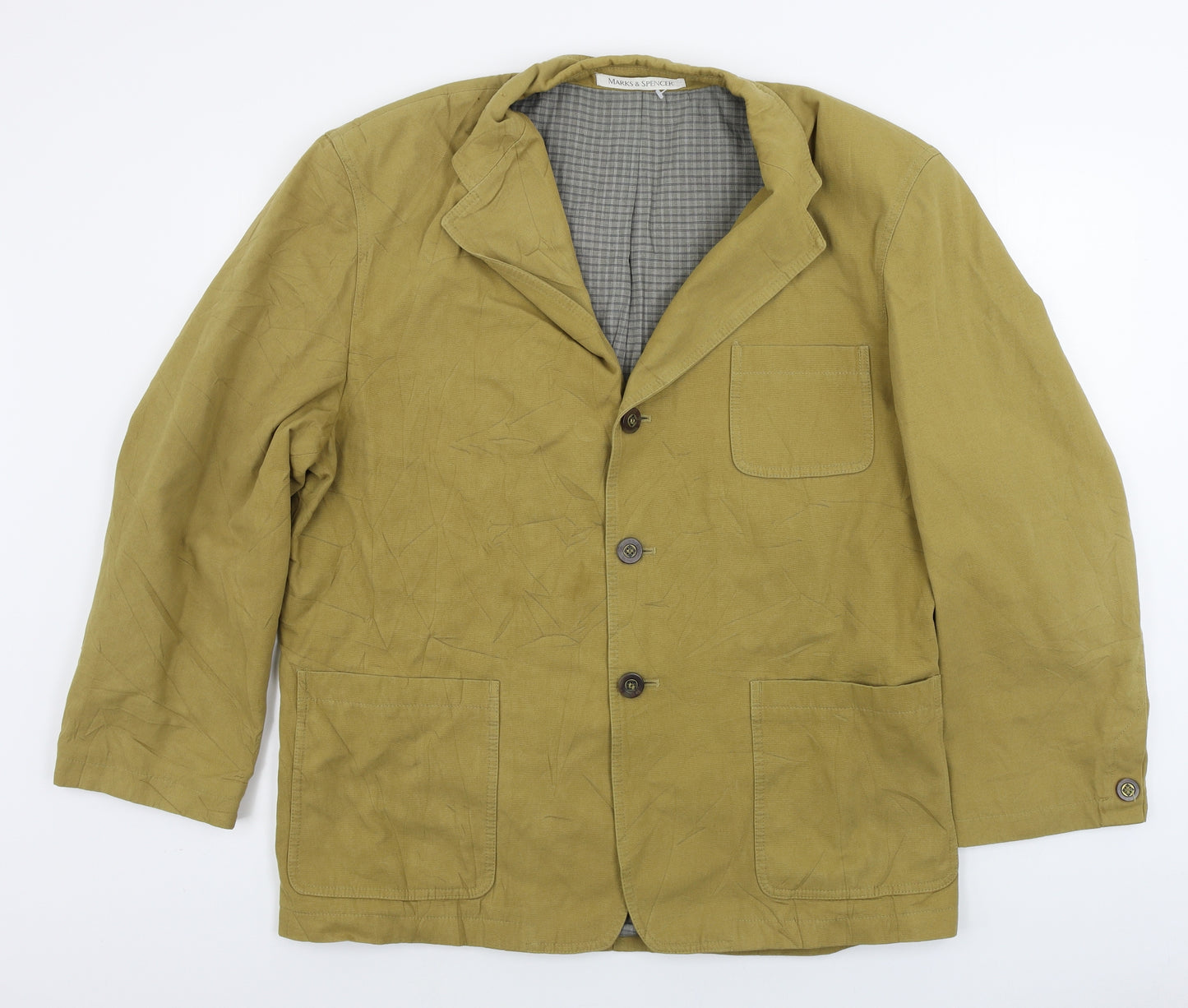 Marks and Spencer  Mens Yellow   Jacket Blazer Size 44