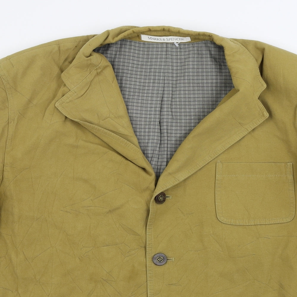 Marks and Spencer  Mens Yellow   Jacket Blazer Size 44