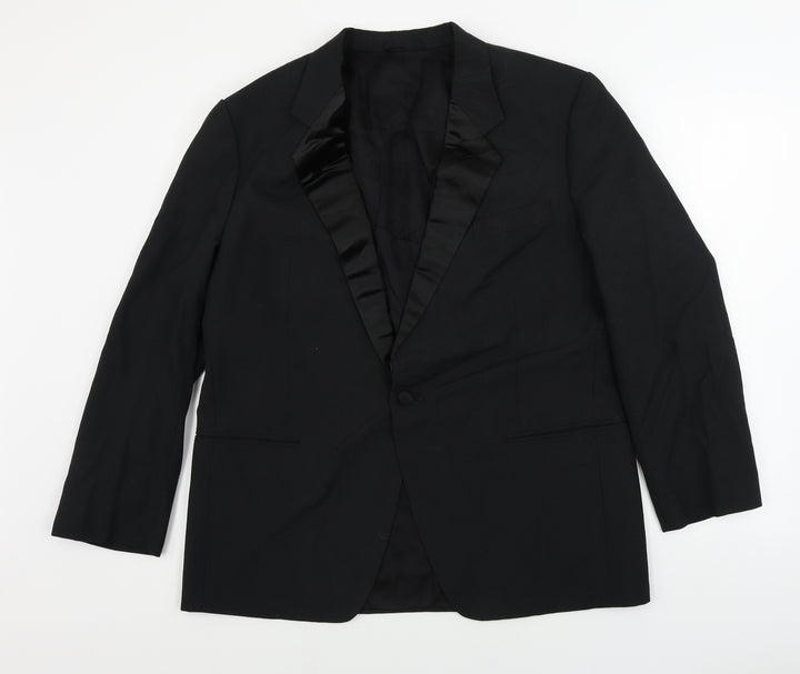 rossells Mens Black Jacket Blazer Size 42