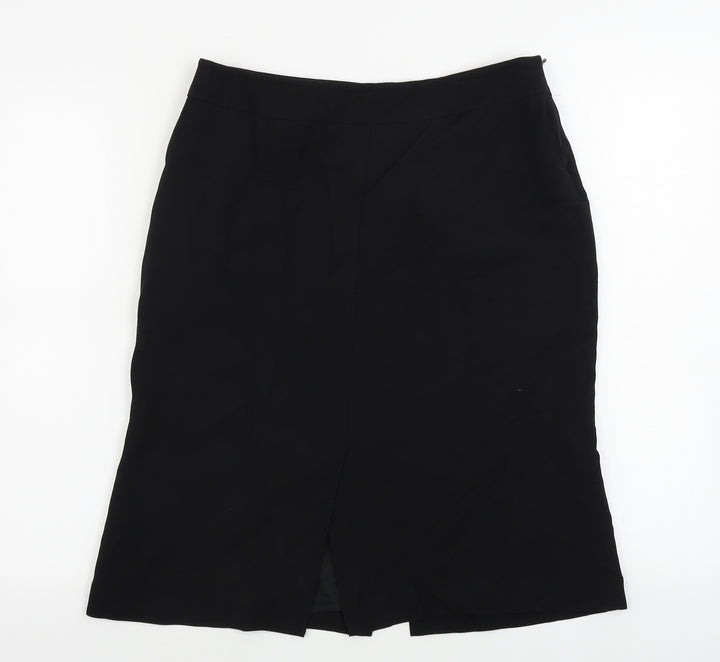 CARACTERE Womens Black A-Line Skirt Size 14