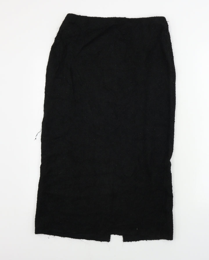 Preworn Womens Black   A-Line Skirt Size 16