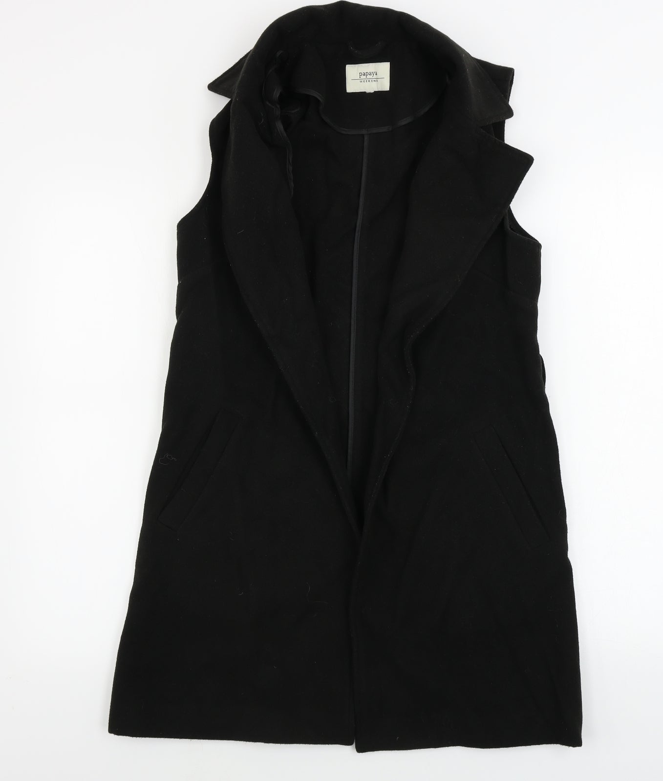 Papaya  Womens Black   Gilet Coat Size S