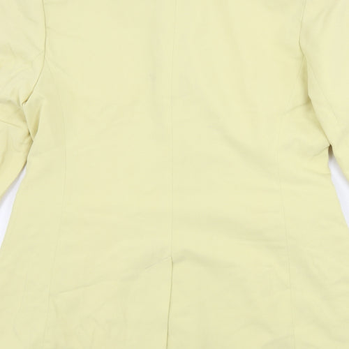 Classics Womens Yellow   Jacket Blazer Size 12
