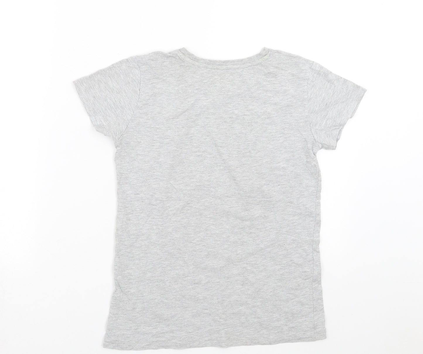 Matalan Boys Grey   Basic T-Shirt Size 10 Years  - Football